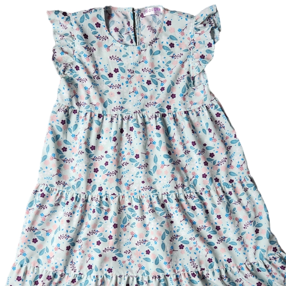 GORLYA Floral Ruffle Dress